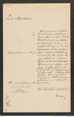 k.k. naturhistorisches Hofmuseum, Intendanzakten 1885-1896 (Hauer), Aktenzahl Z.60/1893, Seite 5